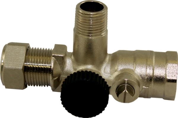 Wolf Durchgangswartungshahn 3/4" für Sicherheitsventil 1/2", m. KFE-Hahn 2070614