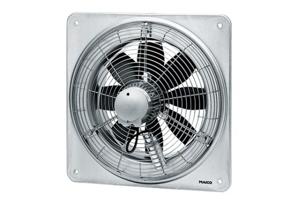 Maico Axial-Wandventilator DZQ 45/4 B quadrat. Wandplatte, Drehstrom, DN450 830138