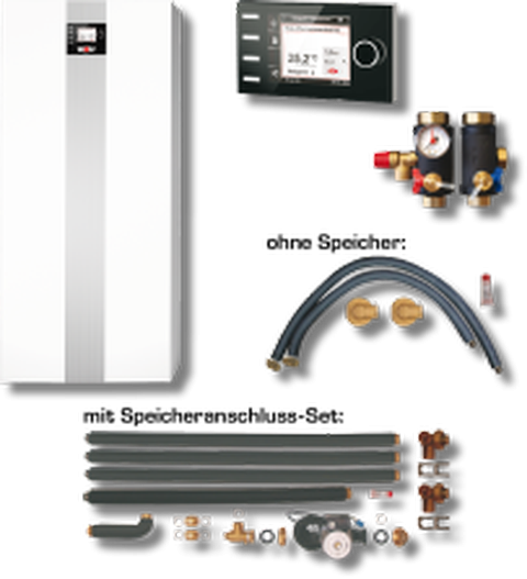 Wolf Paket Ölbrennwert COB-2-40 B30 Heizkreis, Anschluss-Set Speicher, BM-2 8909301W06