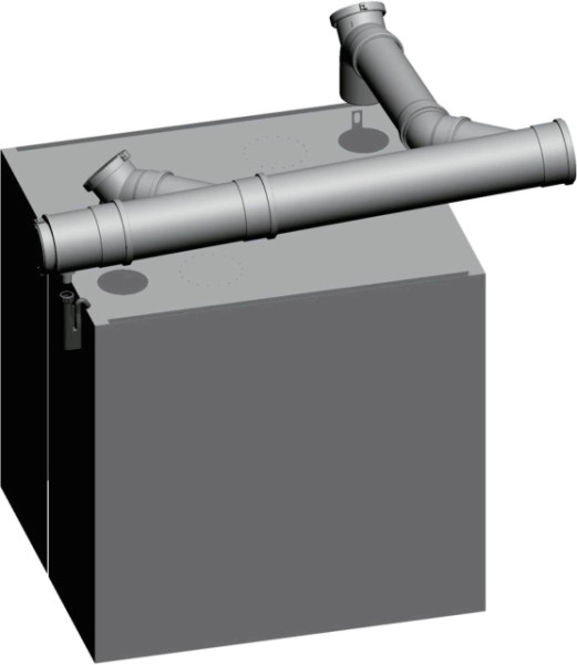 Wolf Grundbausatz DN160/200 - Twin raumluftabhängig, für MGK-2 170-250 2651292