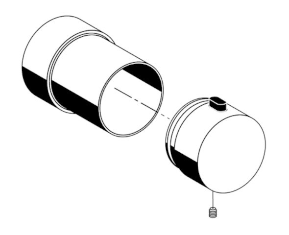 SCHELL Betätigungsknopf LINUS für D-SC-T, D-E-T, chrom 295220699