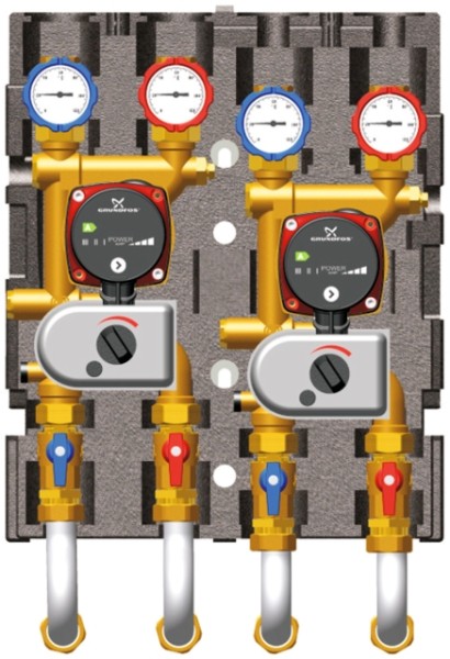 Wolf Paket Mischerkreisgr. BSP-MK 1 u. 2 Hoch- u. Niedertemp., m. MM-2 u. Zubehör 2071236Z01