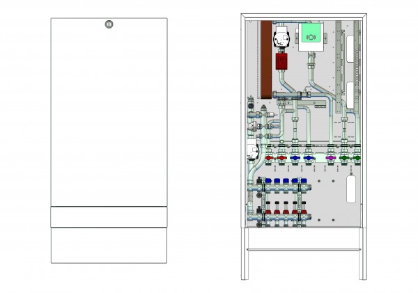 strawa Frischwasser-Wohnungsstation Friwara W22-FBR-63-HT-AP 12 Hkr.
