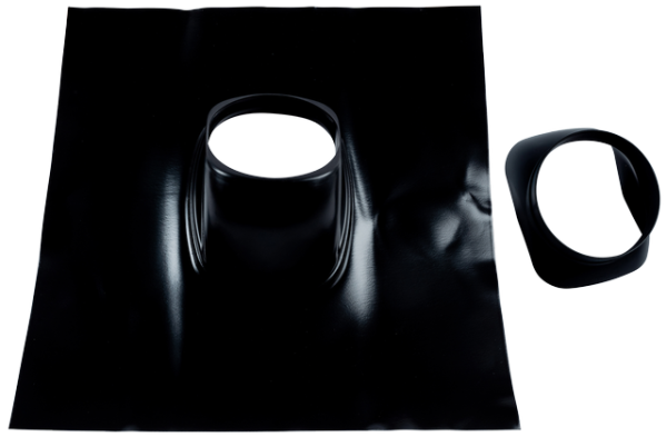 Wolf Dachplatte DN125 Schrägdach 25-45Gr Großformat 500x500mm, schwarz 1720206