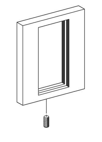 SCHELL Rosette für Urinal-Druckspüler EDITION, chrom 230510699