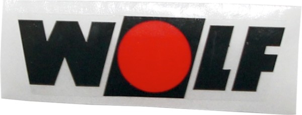 Wolf Aufkleber Wolf Logo für Verrohrungsset Einstrang 3040013