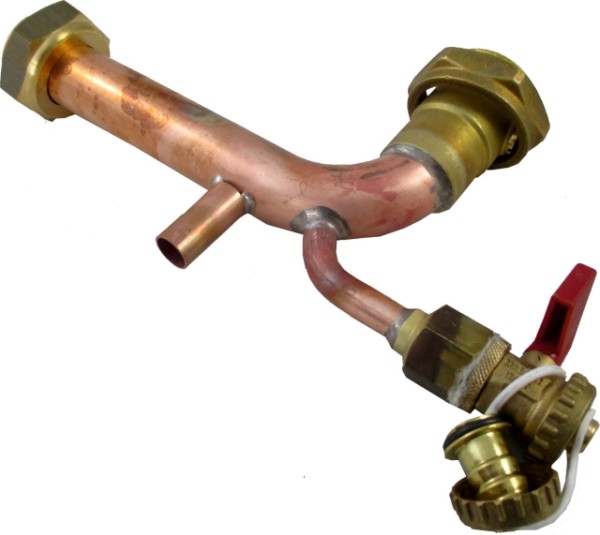 Wolf Verrohrung für BWS-1 ab Mai 2010 Pumpenabsperrung - Verflüssiger D28 2071243