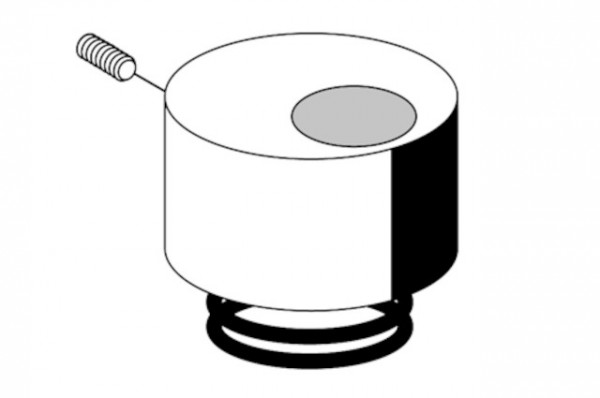 SCHELL Betätigungshaube, Druckfeder für WC-Druckspüler SILENT ECO, chrom 230420699