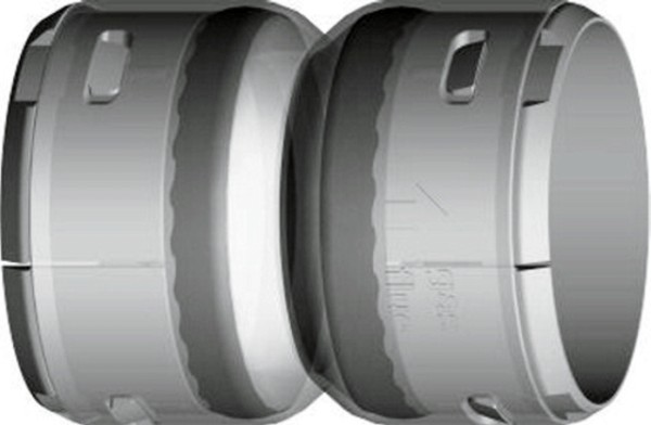 Wolf Verbindungsstück DN60 Kupplung für 2 flexible Rohre 2651793