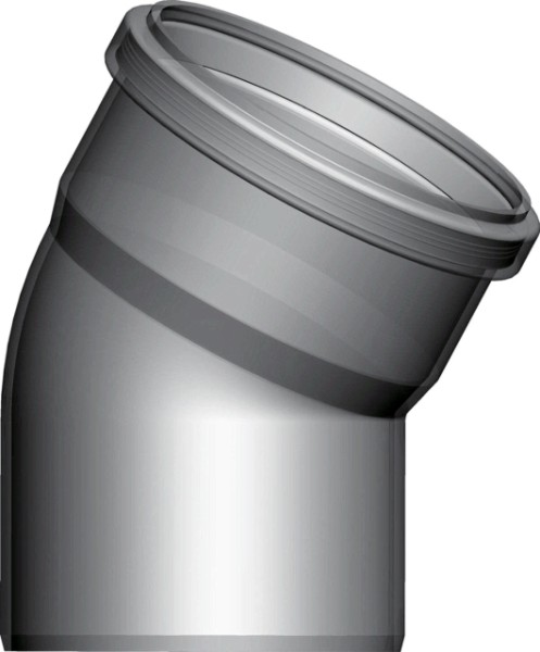 Wolf Abgasbogen DN160 einwandig 30 Grad, aus PP 2651319