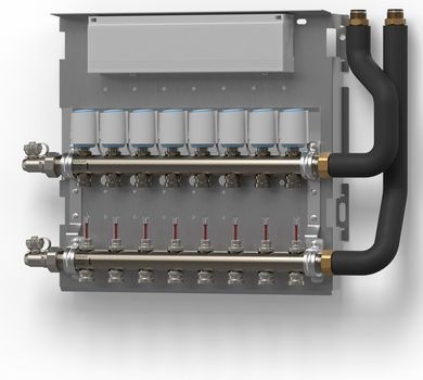 Wolf Heizkreisverteiler mit Regler 9 Heizkreise, für CAT-2 2075676