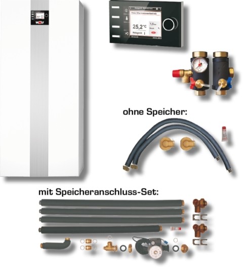 Wolf Paket Gasbrennwertkessel TGB-2-40 Mischerkr., Anschluss-Set Speicher, BM-2 8616547W20