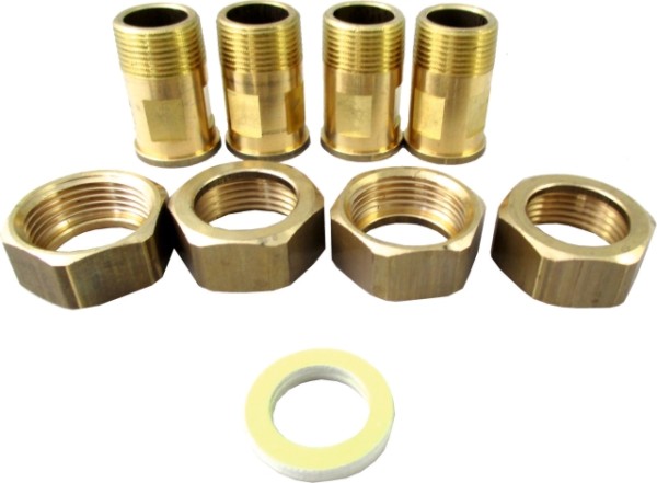 Wolf Anschluss-Set Fittings 1" Schraubanschluß (Ms AG), für SL-32.. 2071984