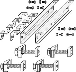Wolf Befestigungsset Stahlträger geneigt mit Neigungsausgleich für TLH/LH 25 6500787