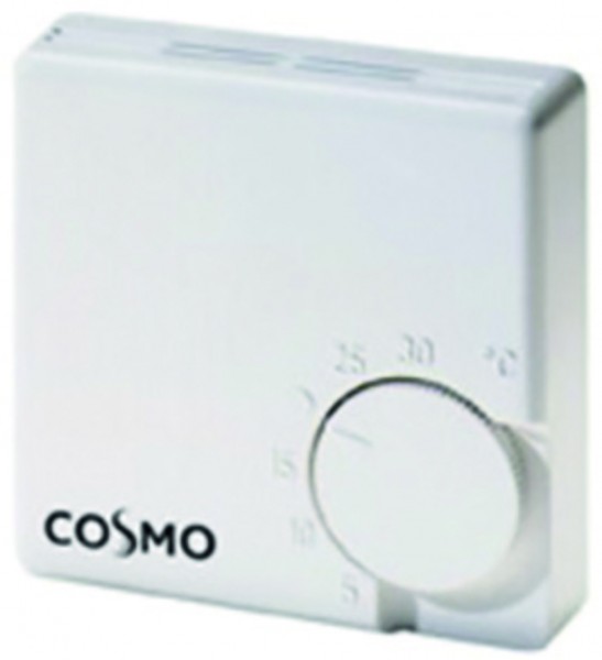 COSMO Raumregler Objektline 230V Aufputz ohne Schaltuhr, RAL 9010