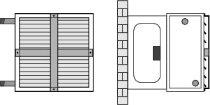Wolf Ausblaskreuz für Luftheizer LH/LH-ATEX 100 6513824