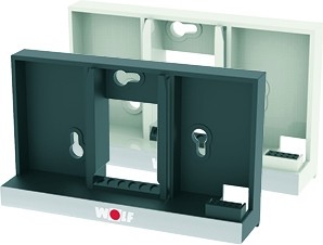 Wolf Wandsockel schwarz für Bedienmodul BM-2 1731129