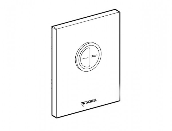 SCHELL WC-Betätigungsplatte EDITION ECO Zweimengenspülung, chrom 230880699