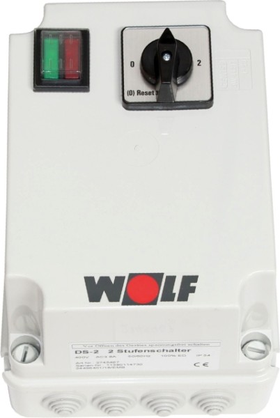 Wolf 2-Stufenschalter DS-2 Motorvollschutzschalter 8A, 400 V 2745467