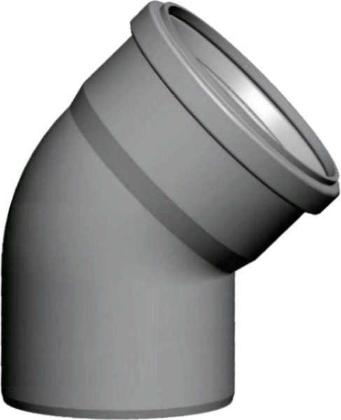 Wolf Abgasbogen DN80 einwandig 45 Grad, aus PP 2651507