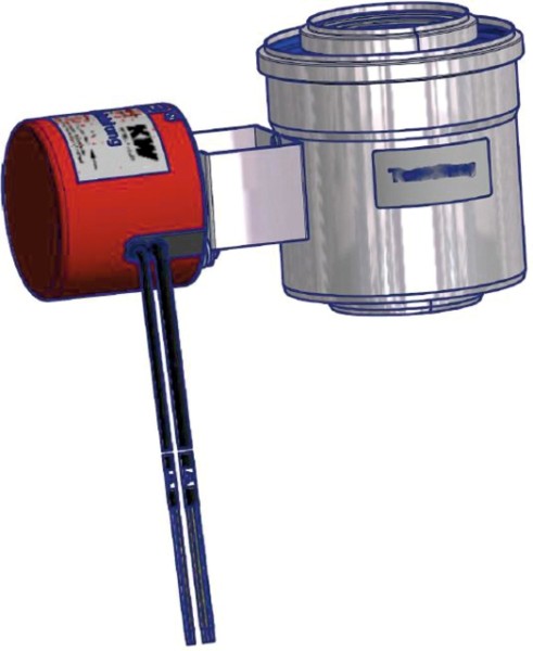 Wolf Abgasklappe DN80 motorgesteuert zum Einbau in die Abgasleitung, L:200mm 2651088