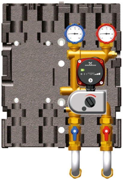 Wolf Paket Mischerkreisgruppe BSP-MK 2 Hochtemperatur, mit MM-2 und Zubehör 2071235Z01