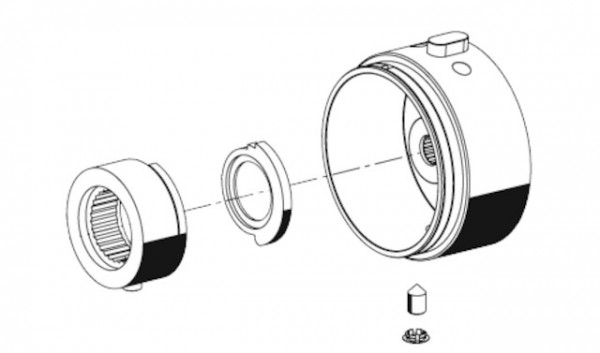 SCHELL Betätigungsknopf VITUS Thermostat, chrom 231030699