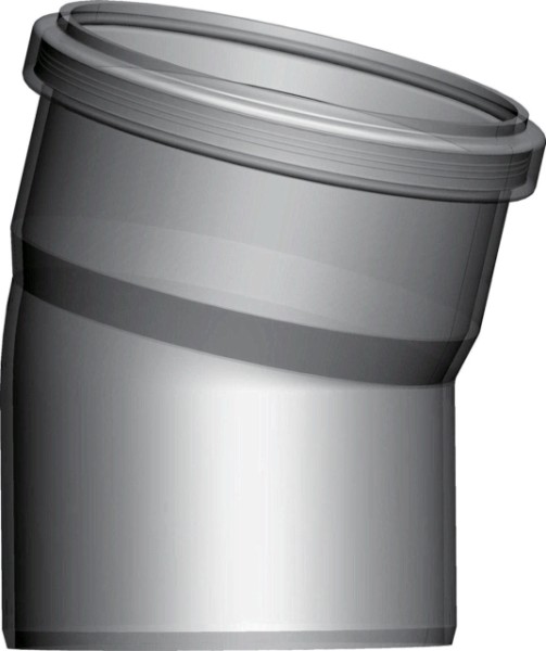 Wolf Abgasbogen DN160 einwandig 15 Grad, aus PP 2651318