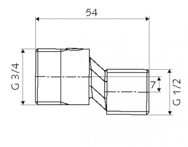 SCHELL S-Anschlussset für VITUS Vorabsperrung, 1/2"x3/4", messing 237750099