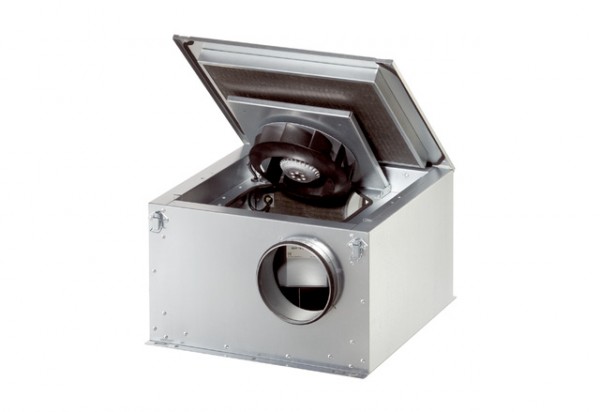 Maico Schallgedämmte Lüftungsbox ESR 12 EC Drehstrom, bis 180 Grad, DN125 800084