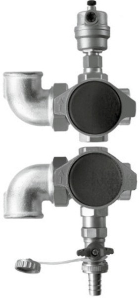 Wolf Absperrsets für Wärmetauscher für Vor- und Rücklauf in Eckform 2008040