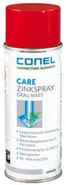 CARE Zinkspray grau 400ml Spraydose einsetzbar bis +500 Gr.C CONEL