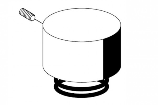 SCHELL Betätigungshaube, Druckfeder für WC-Druckspüler SCHELLOMAT BASIC, chr 230430699