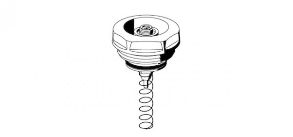 SCHELL Verschlusskopf für SCHELLOMAT Urinal-Spülarmatur, chrom 258110699