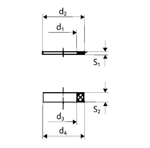 SCHELL Quetschdichtung 1/2"x10 266070099