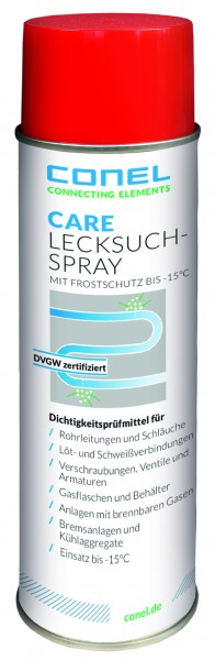 CARE Lecksuchspray 400ml Spraydose mit Frostsch.-15 Gr.,DVGW-zertifiziert CONEL